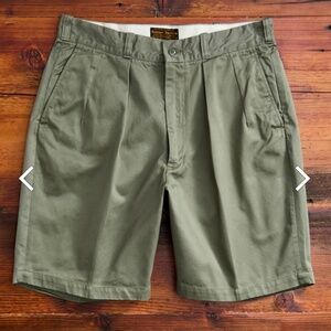 🔥Pleated Military Chino Shorts🔥Made in Japan